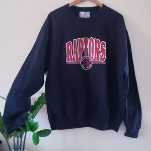 NBA Womens BNWT Toronto Raptors Crewneck Sweater - Embroidered Logo - L